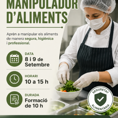 Curs de manipulador d'aliments GRATUIT
